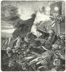 Ungarn kämpfen gegen die Türken in Szekesfehervar, 1593